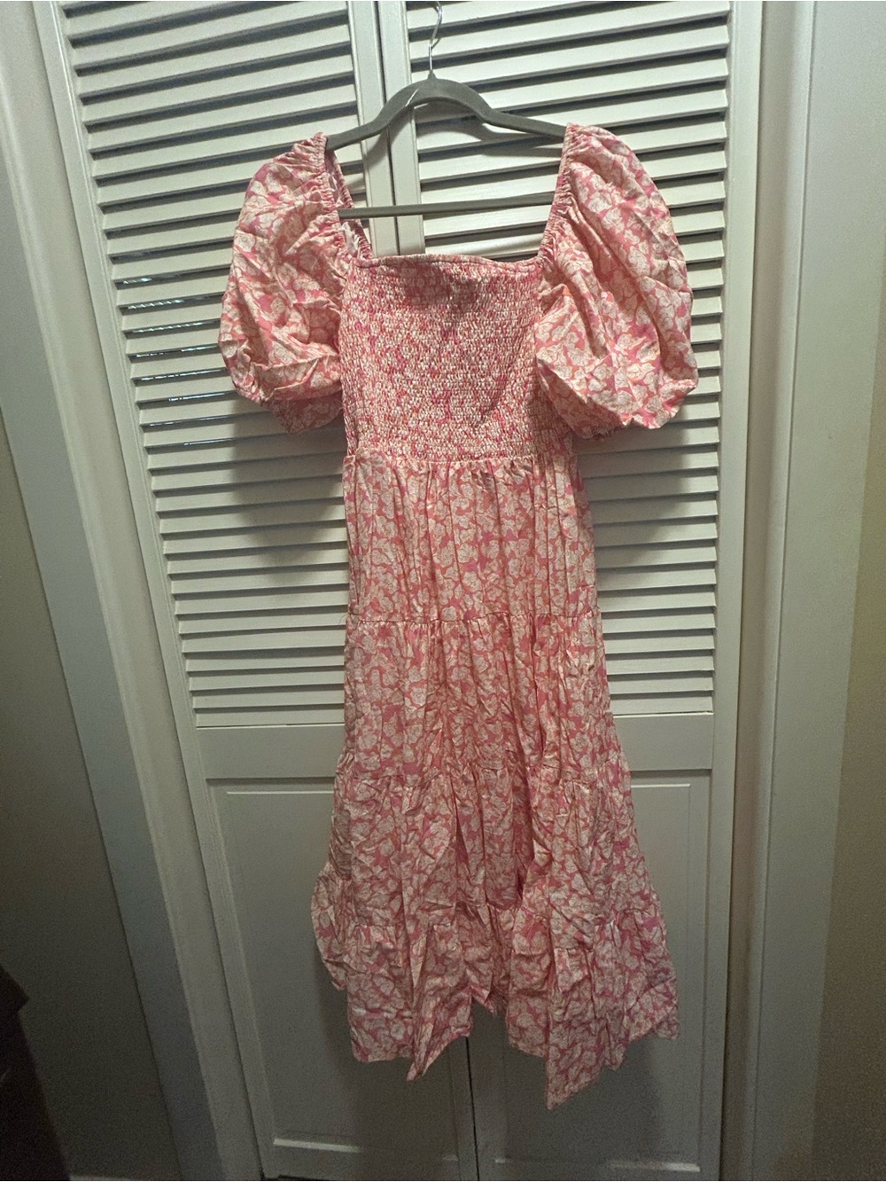 Pinch Pink and Peach Floral Smocked Dress